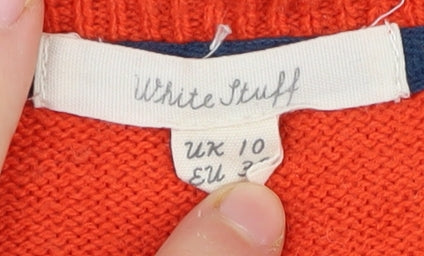 White Stuff Women's Red Pullover Jumper Size 10