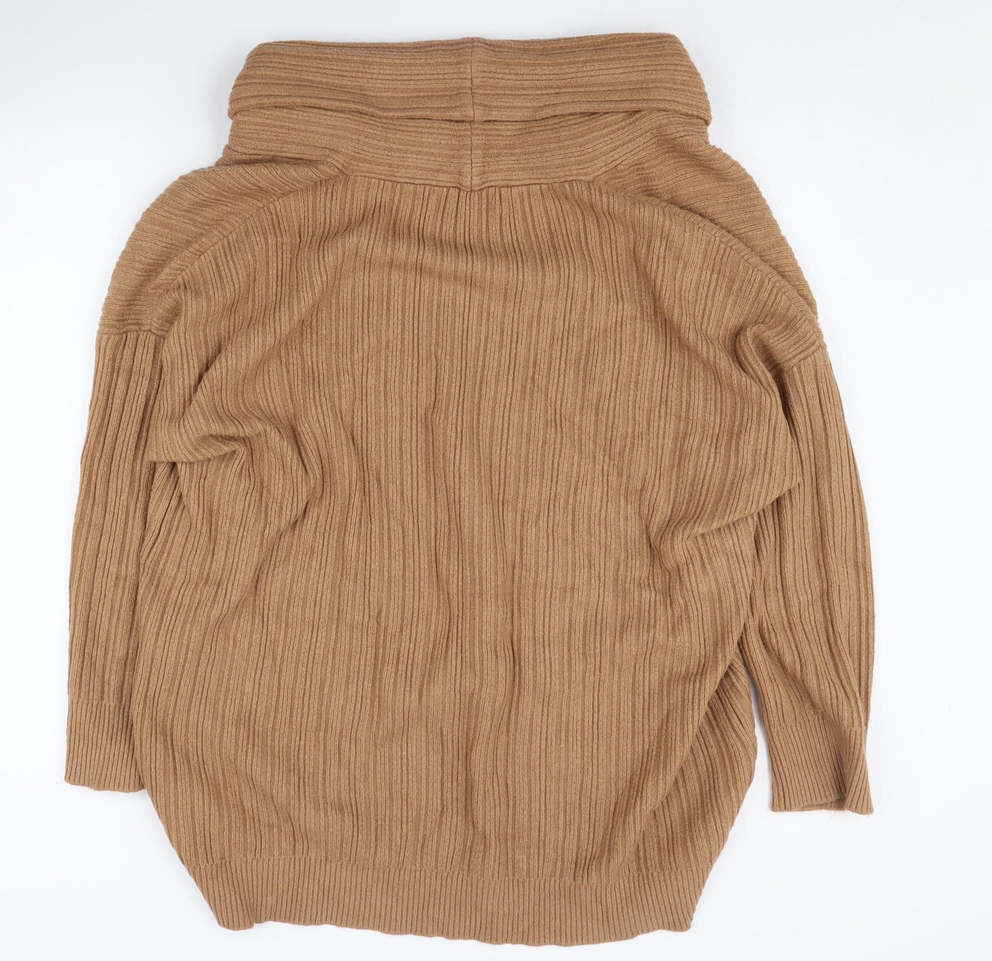 Zara Women's Brown Roll Neck Pullover Jumper M