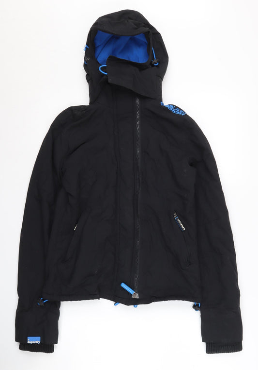 Superdry Men's XS Black Windbreaker Hooded Jacket