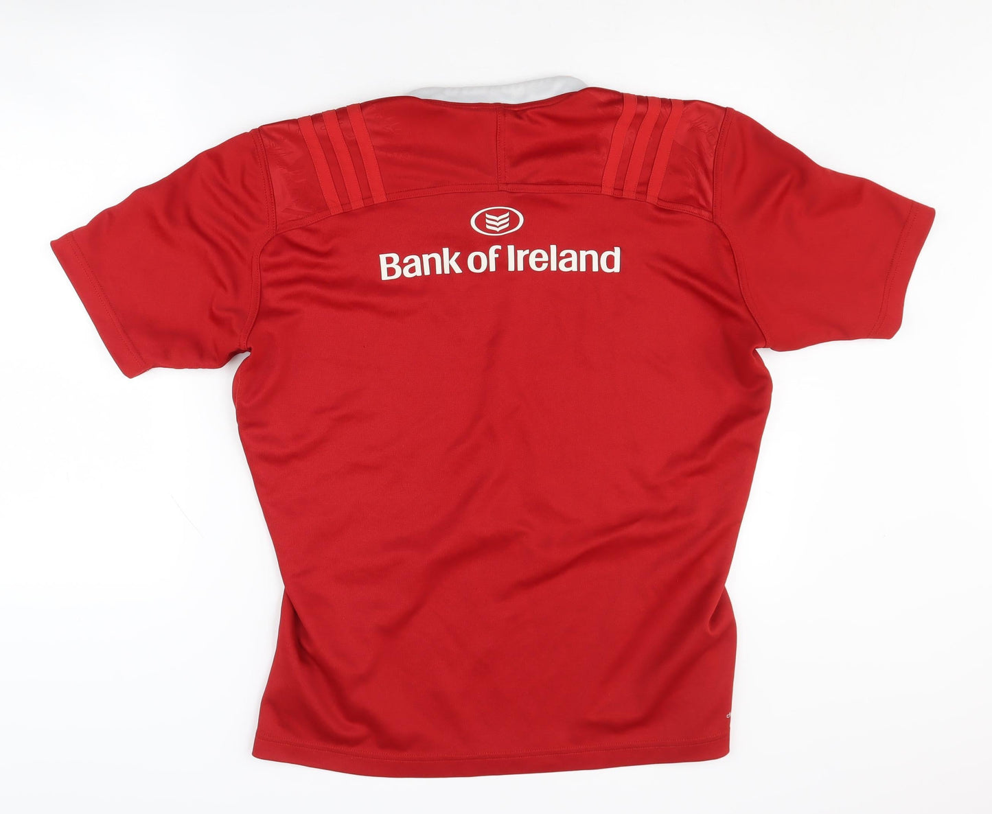 Adidas Men's Red L Rugby Jersey, Collared Lightweight
