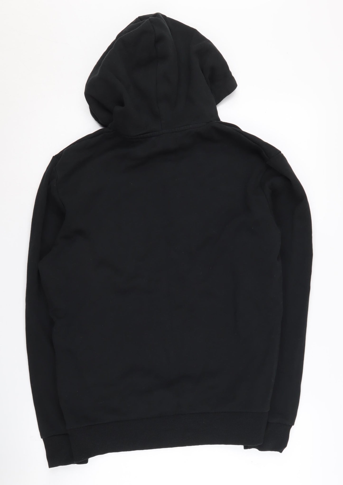 Jack & Jones Men's Black Hoodie L - Graphic Logo Pullover