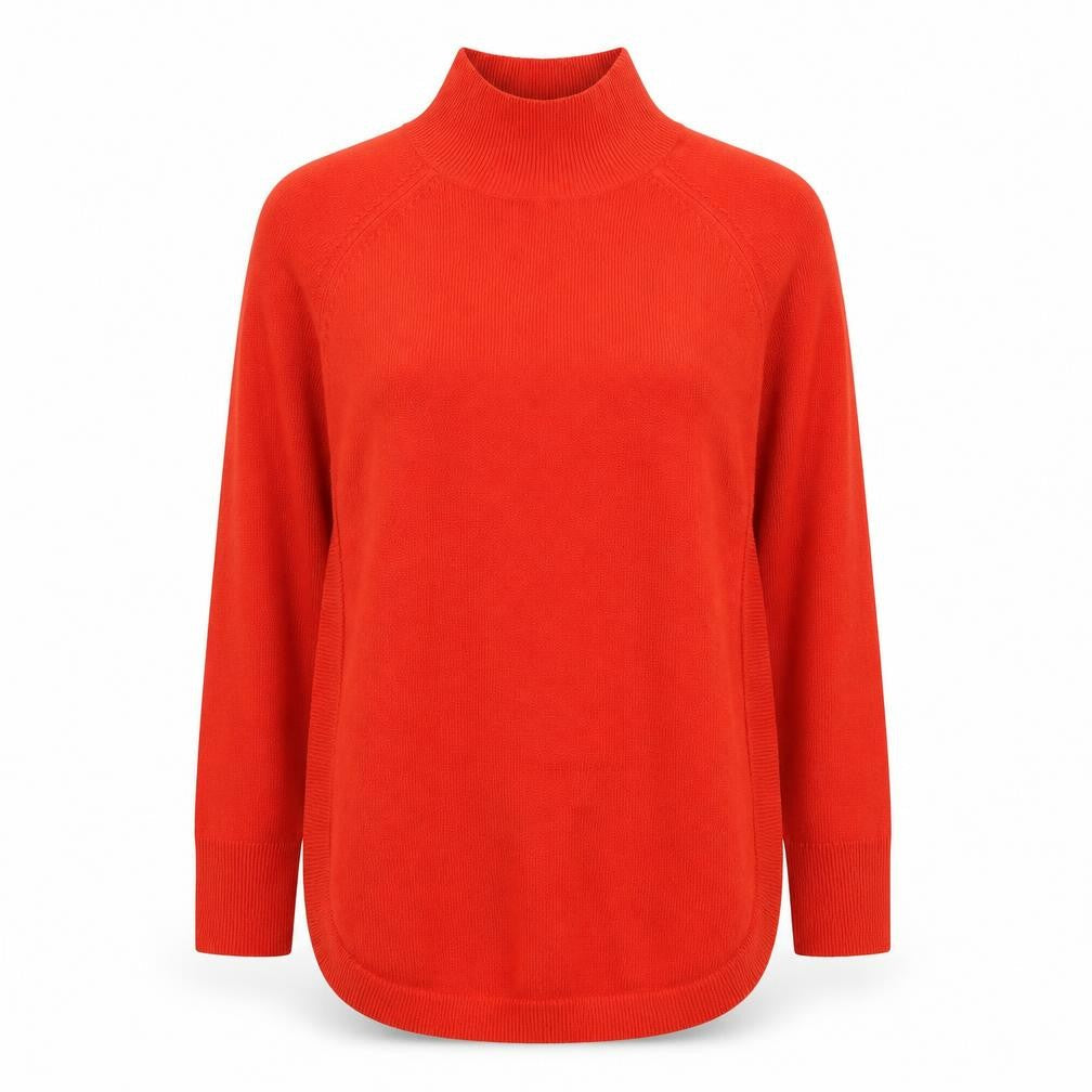 Marks and Spencer Red Women's XS Mock Neck Pullover