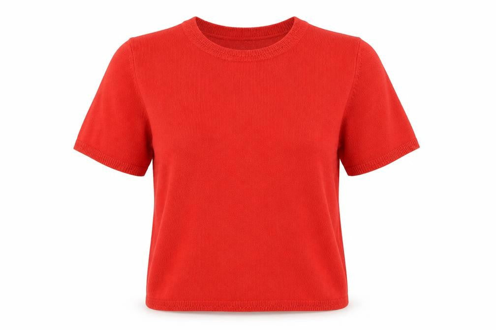 Marks and Spencer Women's Red Crew Neck T-Shirt Size 14