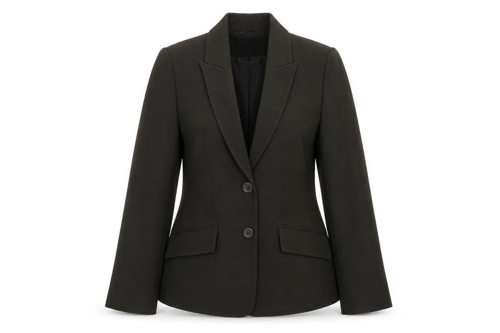 Front view of Principles Women's Black Blazer, size 12, Regular Fit