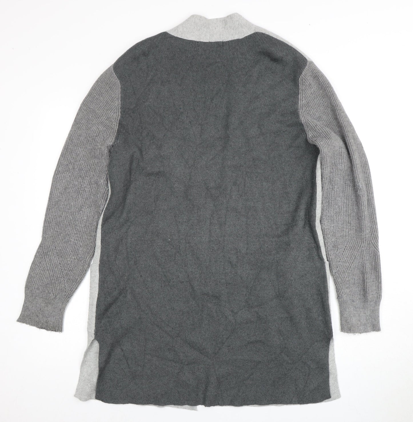Marks and Spencer Women's Grey Open Front Cardigan, Size 14, Open Style