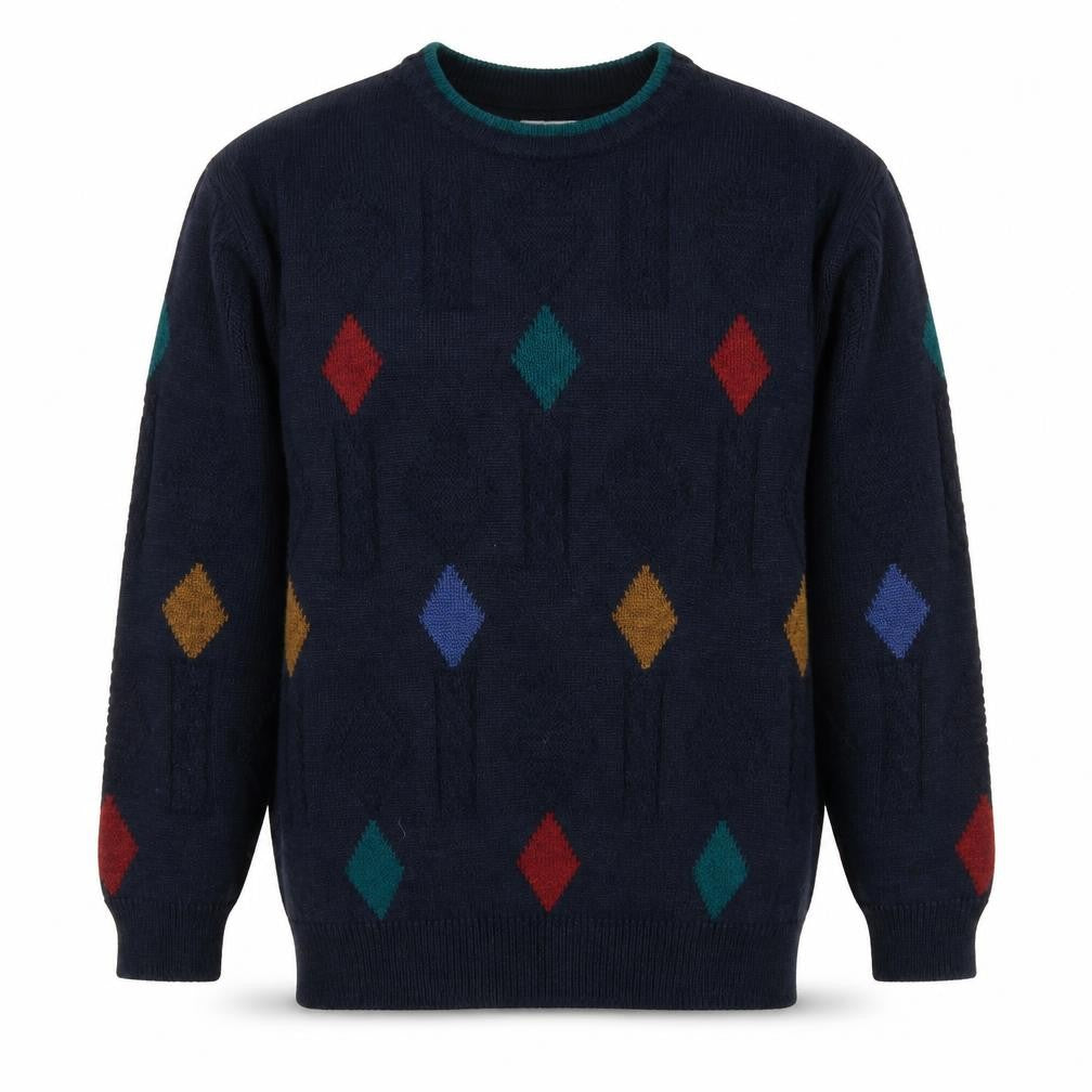 Marks and Spencer Men's S Multicoloured Argyle Pullover