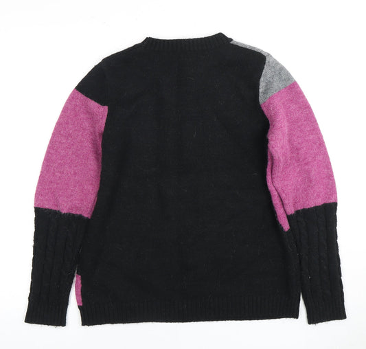 Anna Rose Women's Multicolour Geometric Pullover Jumper M