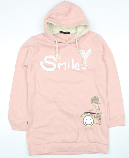 Gavi di Gavi Women's Pink Pullover Hoodie, UK 4, Casual Style