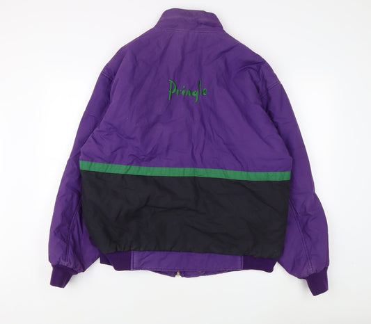 Pringle Men's Purple Bomber Jacket L