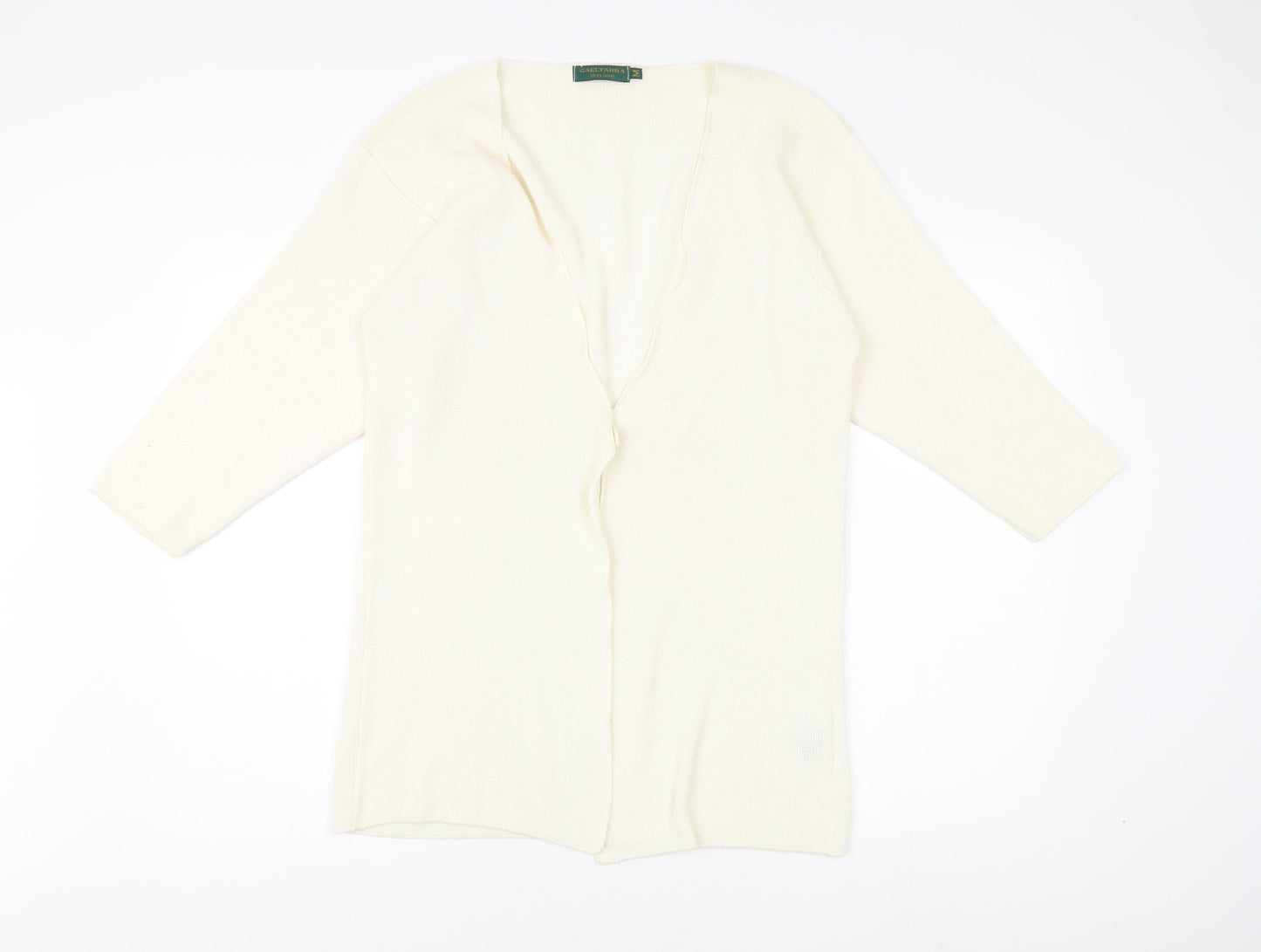 Gaeltarra Women's Ivory Open Front Cardigan Knit Style