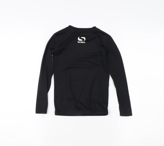 Sondico Boys Black Long Sleeve Sports Jersey Top 6 Years