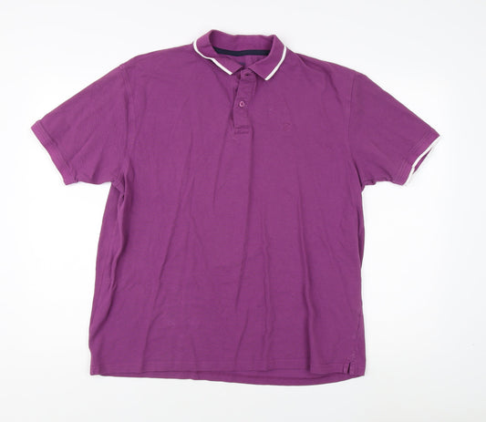 James Pringle Men's Purple XL Polo Shirt