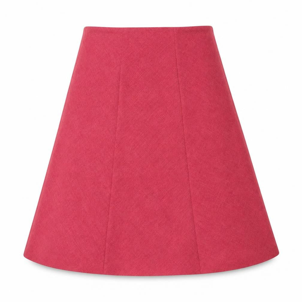 Front view of Honor Millburn Women's Red A-Line Midi Skirt, size 10