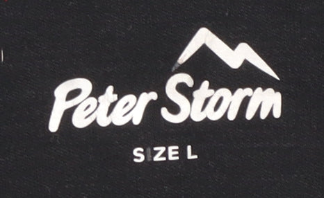 Peter Storm Unisex Black Zip Sweatshirt Size L