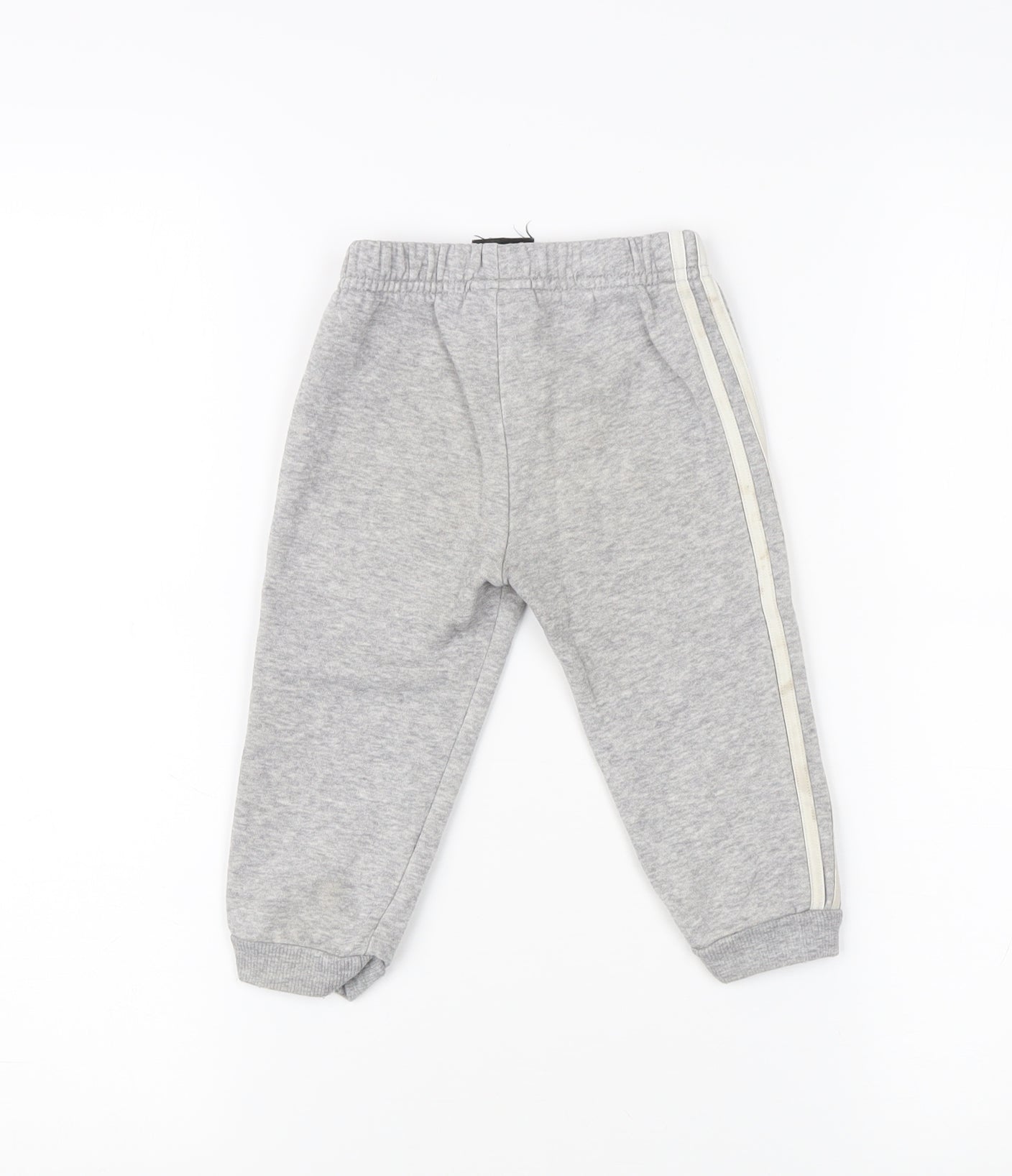 Adidas Unisex Grey Track Pants 9-12M - Baby Casual Activewear