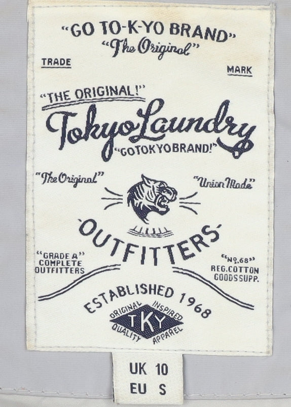 Tokyo Laundry Grey Quilted Women's Jacket Size 10