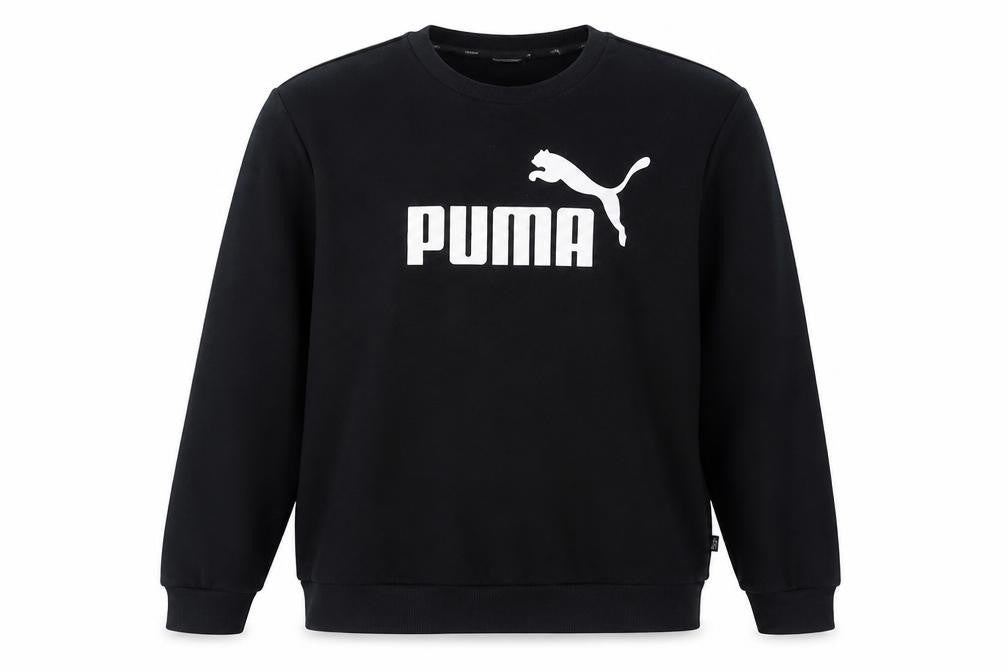 Unisex Adults UK L Regular PUMA Black Pullover Sweatshirt