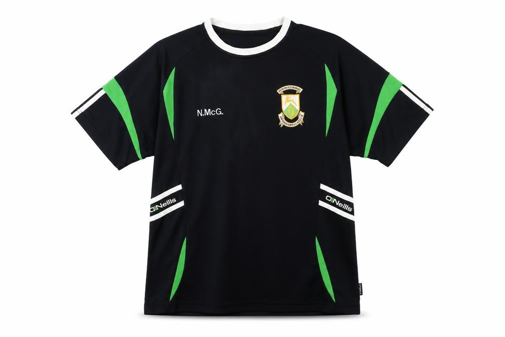 Front view of O'Neill Men's Black S Jersey Activewear Logo