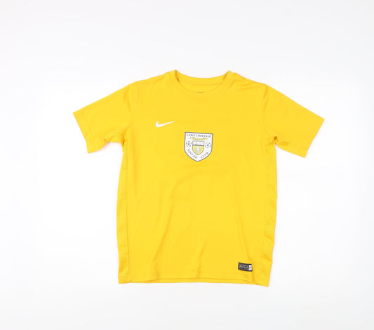 Nike Men's Yellow Jersey T-Shirt M - Moisture Wicking