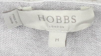 Hobbs Women's Grey Pullover Jumper M Crew Neck Stars