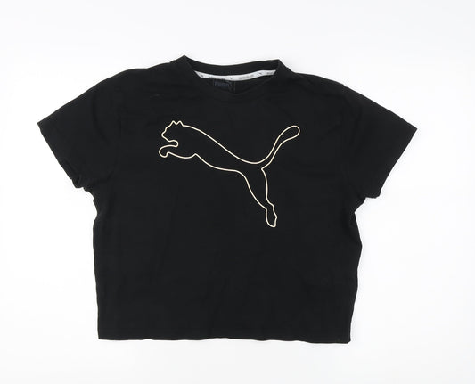 Puma Women's Black Basic T-Shirt Size 8