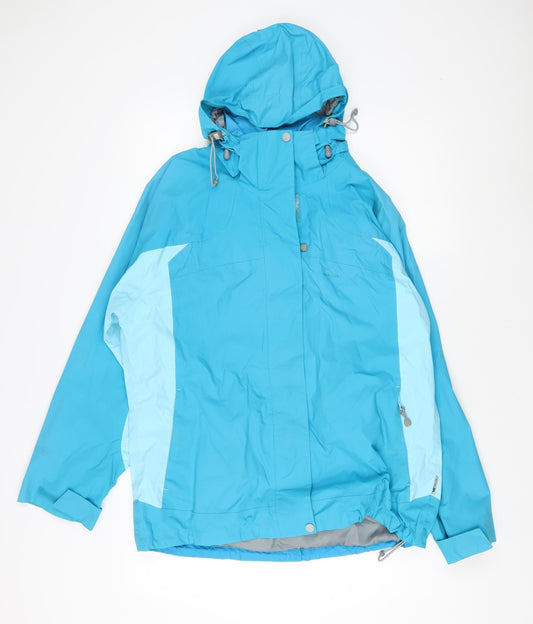 Trespass Men's Blue L Waterproof Hoodie Parka Jacket