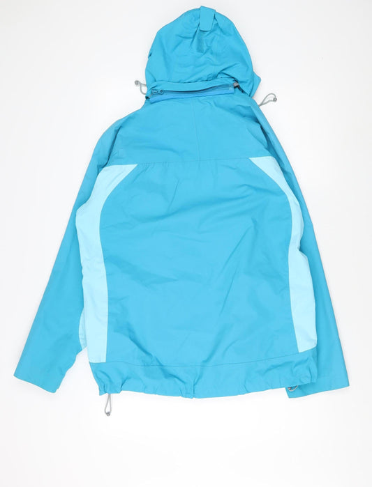 Trespass Men's Blue L Waterproof Hoodie Parka Jacket
