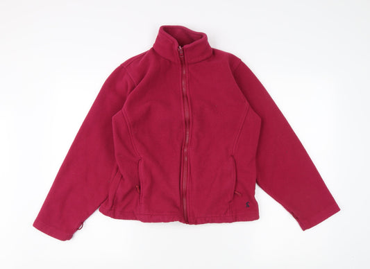 Joules Women's Red Fleece Jacket Size 6