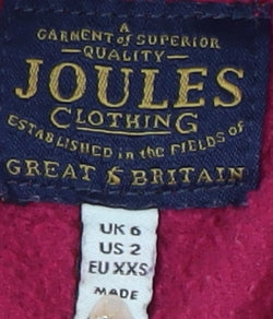 Joules Women's Red Fleece Jacket Size 6