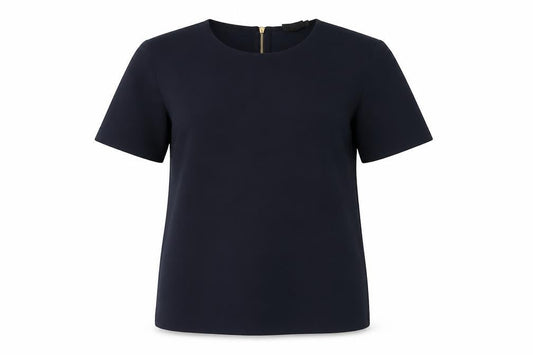 Womens UK Size S DKNY Blue Nylon T-Shirt