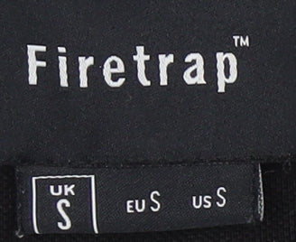 Firetrap Men's Black Polo Shirt, Size S, Casual