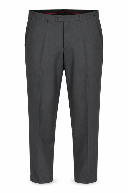 Bossi Men's Grey Trousers, Size 38, Formal Style