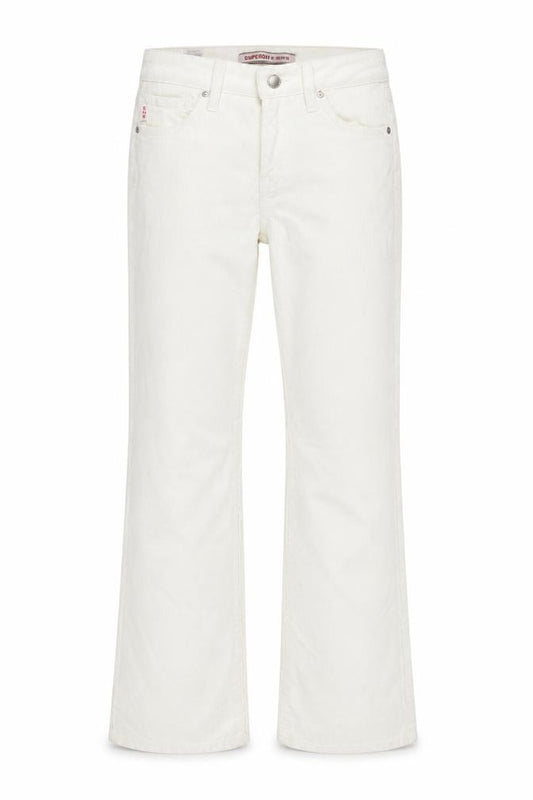 Superdry Women's White Flared Trousers, Size 26
