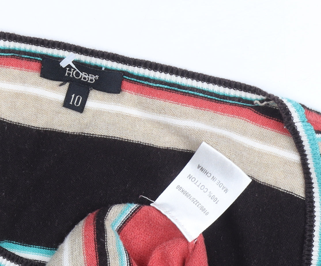 Hobbs Women's Multicoloured Striped Jumper, Size 10