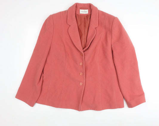 Eastex Women's Pink Wool Blazer Size 18 Business Casual