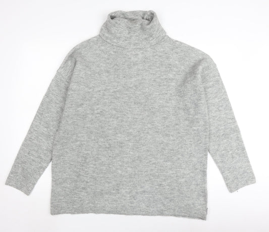 TOG24 Women's Grey Roll Neck Pullover Jumper Size 14