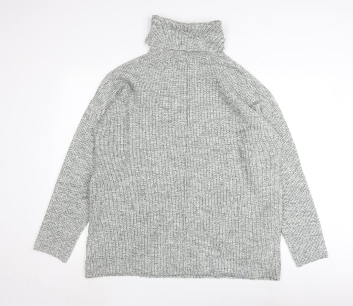 TOG24 Women's Grey Roll Neck Pullover Jumper Size 14