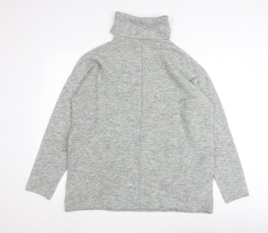 TOG24 Women's Grey Roll Neck Pullover Jumper Size 14