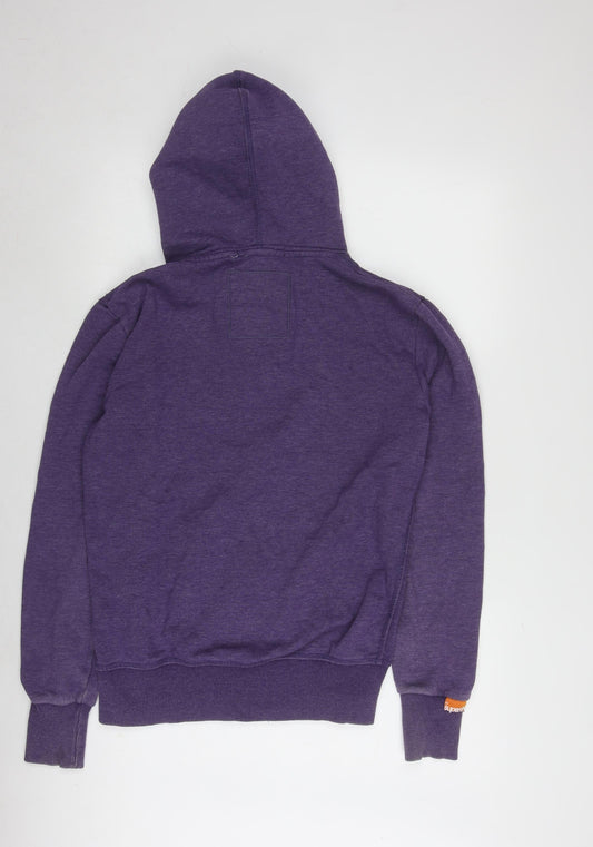 Superdry Women's Purple Full Zip Hoodie in Size S
