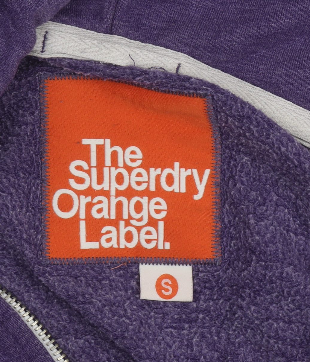 Superdry Women's Purple Full Zip Hoodie in Size S