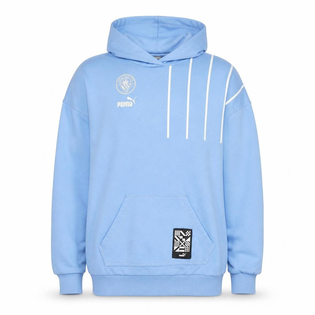 Mens UK M Regular PUMA Blue Pullover Hoodie