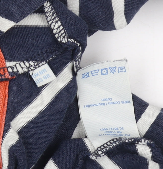 Boden Women's Blue Striped Shift Dress Sz 8