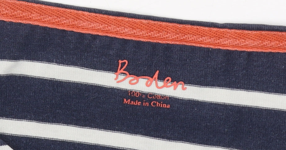 Boden Women's Blue Striped Shift Dress Sz 8