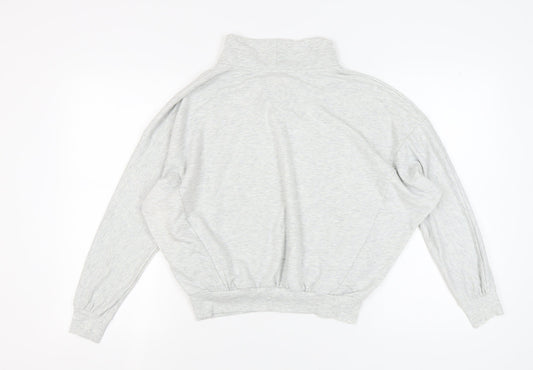 Next Women's Grey Sweatshirt, Size 8, High Neck, Casual
