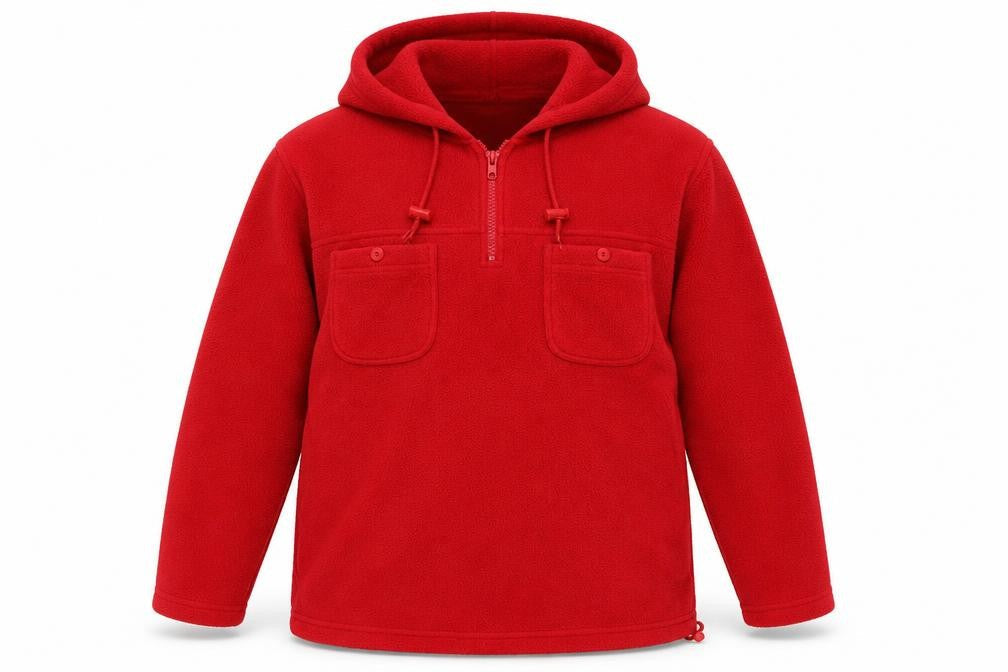 Fabrizio Womens Red Hoodie M Pullover Casual Winter
