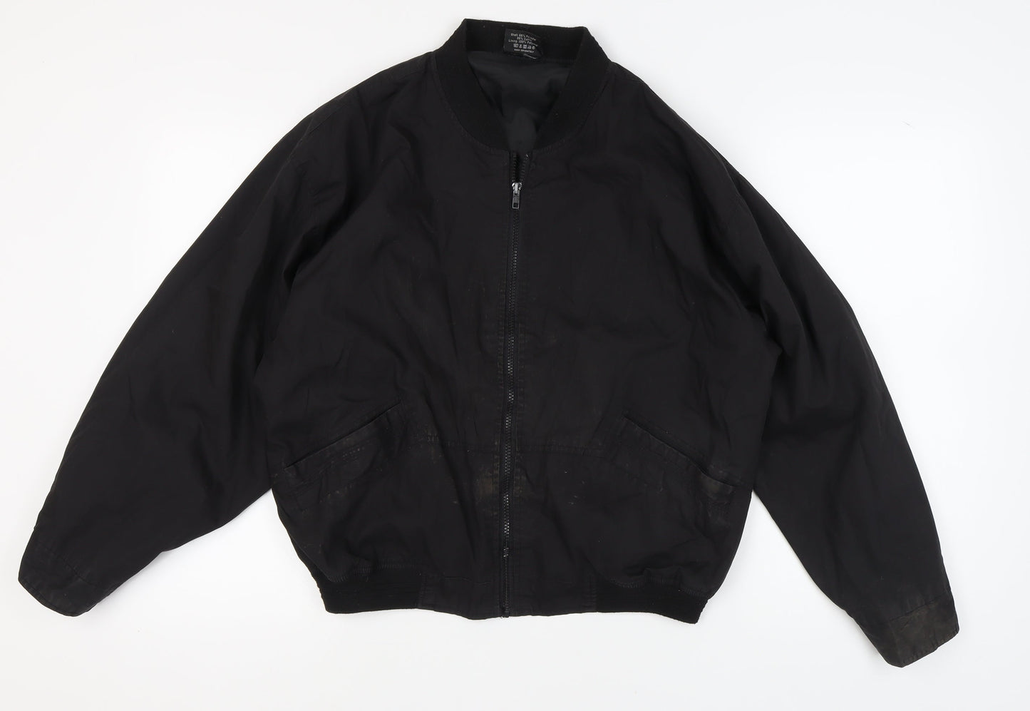 Mountain Pass Men's Black Bomber Jacket - Medium
