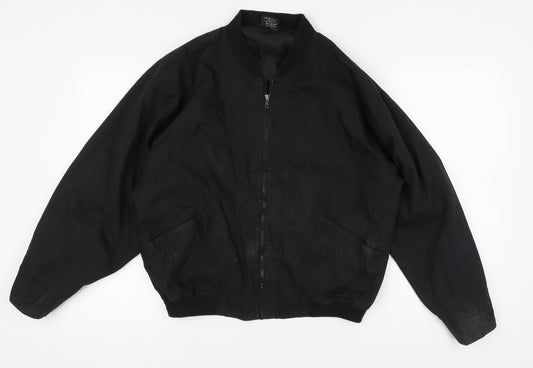 Mountain Pass Men's Black Bomber Jacket - Medium