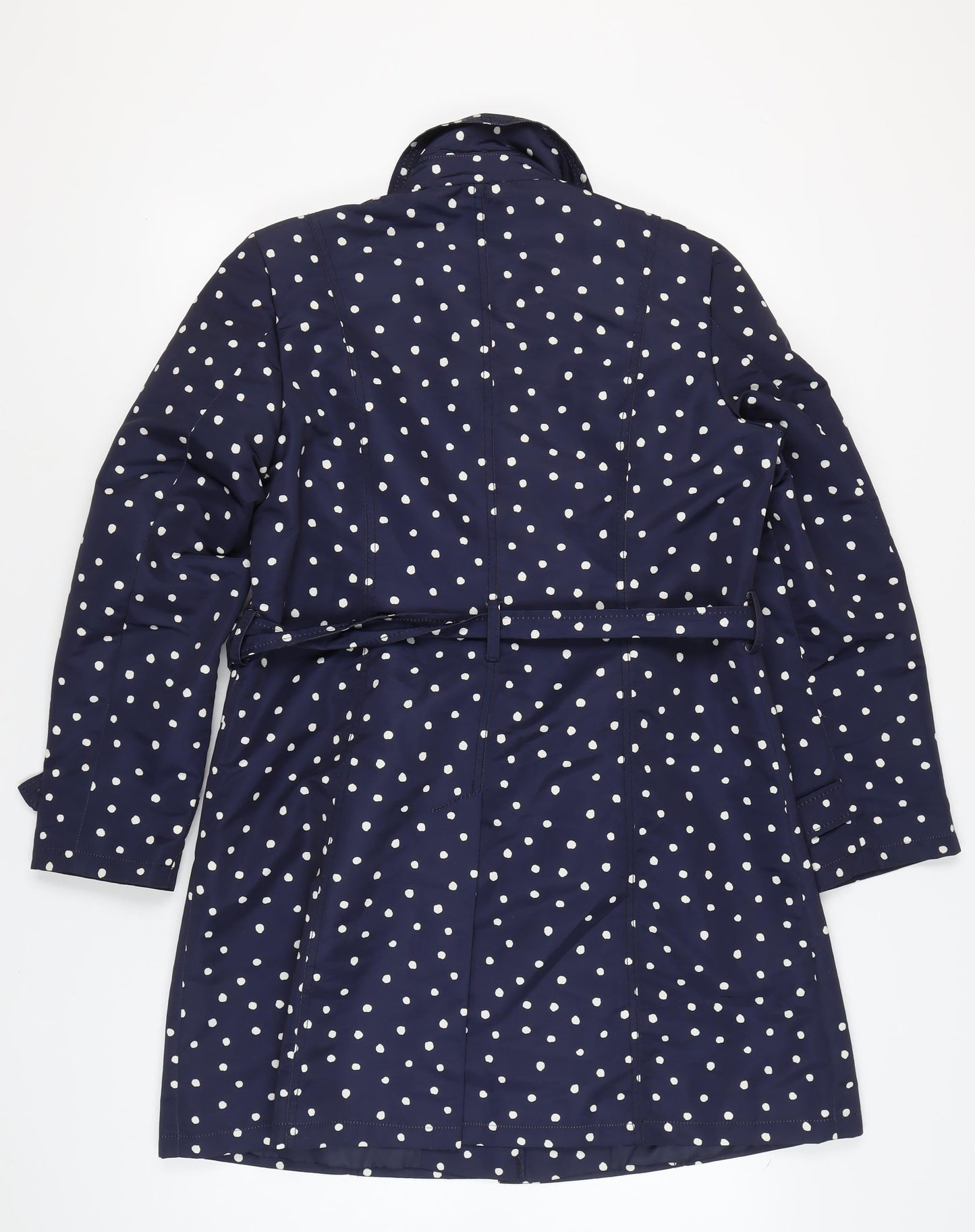 Marks and Spencer Women’s Blue Polka Dot Trench Coat Size 14