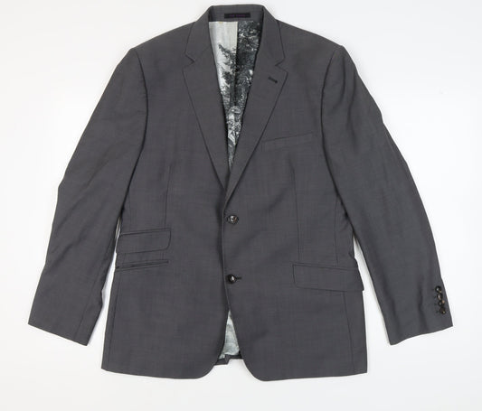 Ted Baker Grey Blazer Men Regular Fit 44 S Jacket