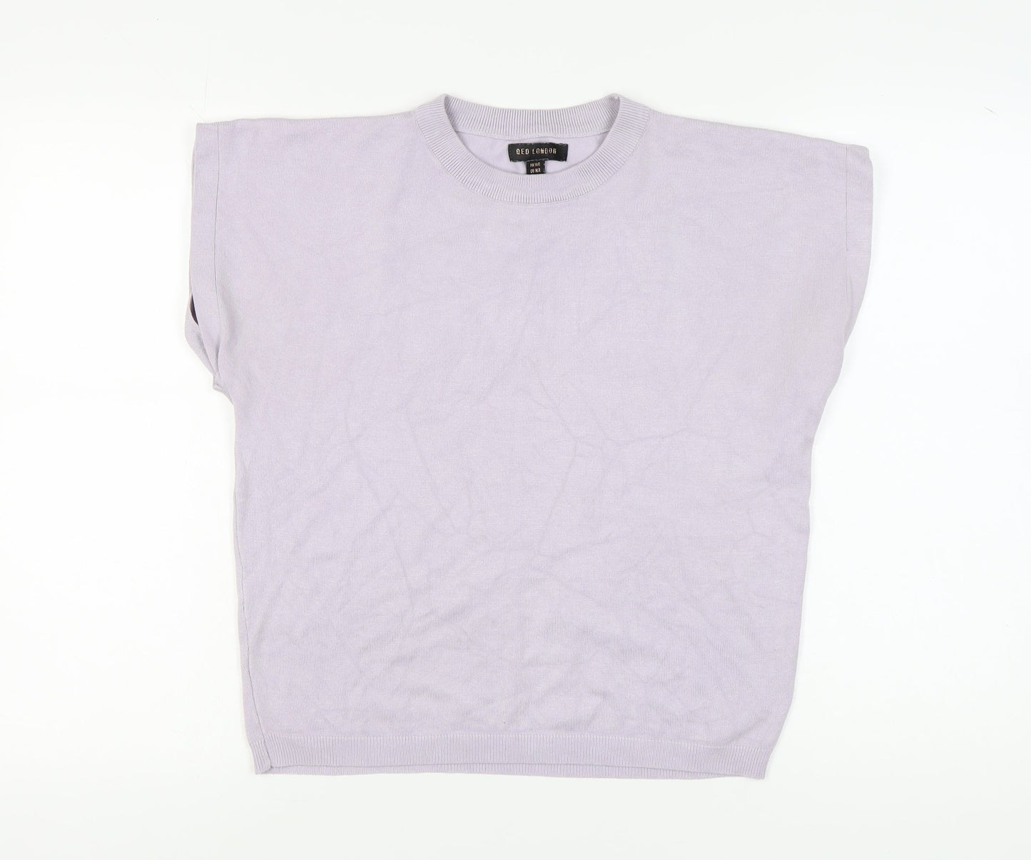 QED London Women's Purple Sleeveless Pullover Jumper